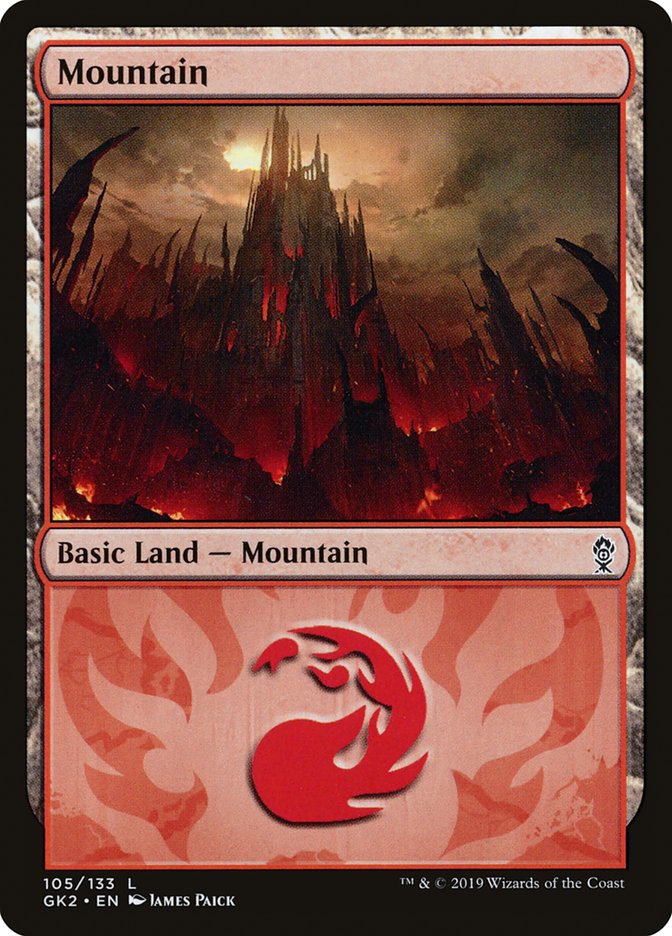 Mountain (105) [Ravnica Allegiance Guild Kit] | Good Games Adelaide SA