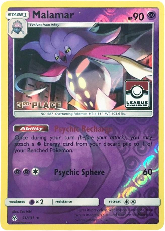 Malamar 51 131 League Challenge 3rd Place 051/113 (League & Championship Cards)  - Reverse Holofoil | Good Games Adelaide SA