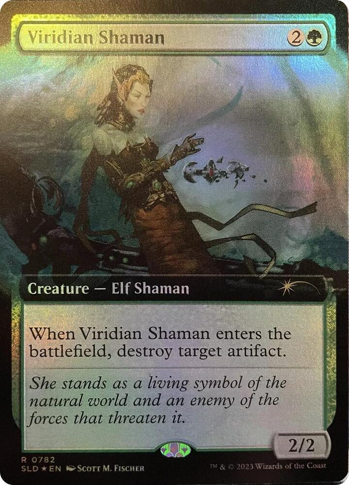 Viridian Shaman Extended Art 782 (Secret Lair Drop Series)  - Foil | Good Games Adelaide SA