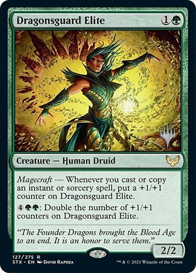 Dragonsguard Elite (Promo Pack) [Strixhaven: School of Mages Promos] | Good Games Adelaide SA
