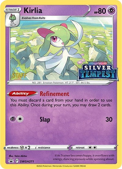 Kirlia (SWSH271) (Prerelease) (Staff) [Sword & Shield: Black Star Promos] | Good Games Adelaide SA