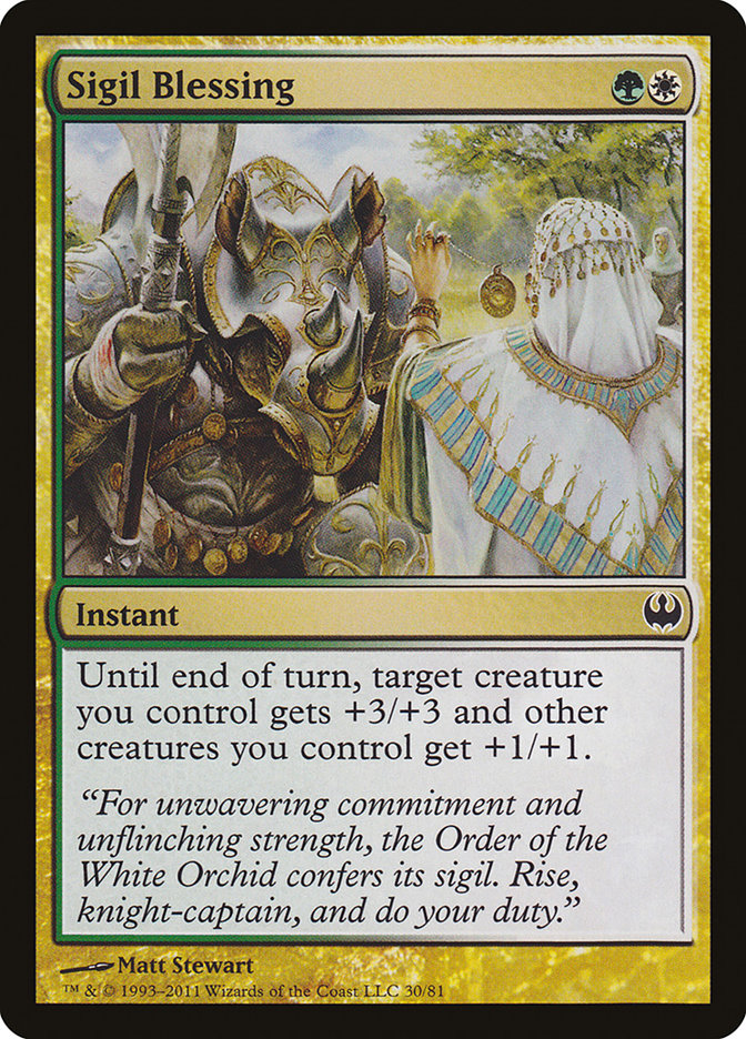 Sigil Blessing [Duel Decks: Knights vs. Dragons] | Good Games Adelaide SA