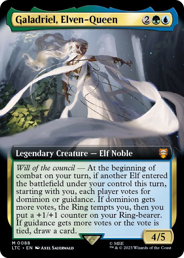 Galadriel, Elven-Queen 88 (Commander: The Lord of the Rings: Tales of Middle-earth)  - Extended Art Foil | Good Games Adelaide SA