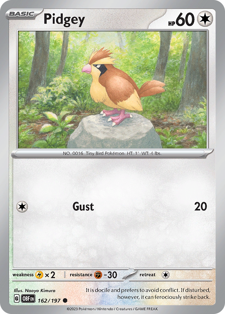 Pidgey (162/197) [Scarlet & Violet: Obsidian Flames] | Good Games Adelaide SA