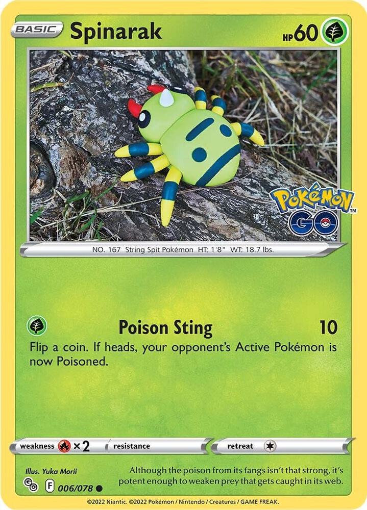 Spinarak 006/078 (Pokemon GO)  | Good Games Adelaide SA