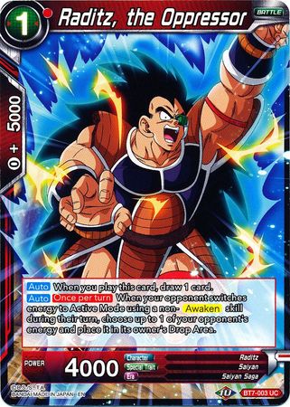 Raditz, the Oppressor [BT7-003] | Good Games Adelaide SA