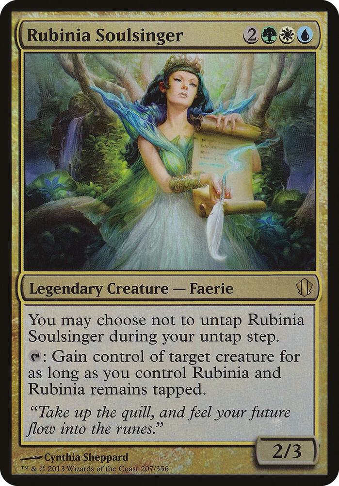 Rubinia Soulsinger Commander 2013 207 (Oversize Cards)  - Foil | Good Games Adelaide SA