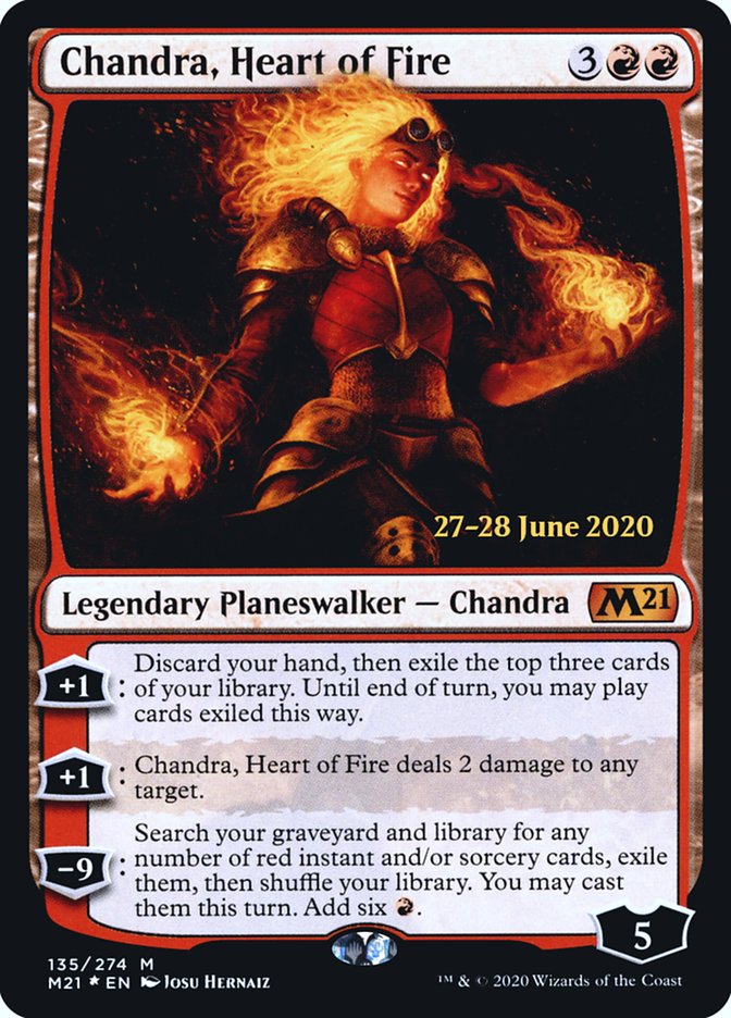 Chandra, Heart of Fire  [Core Set 2021 Prerelease Promos] | Good Games Adelaide SA