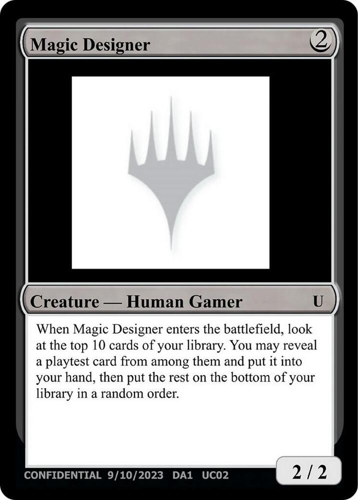 Magic Designer  (Un-Known Event Playtest Cards)  | Good Games Adelaide SA