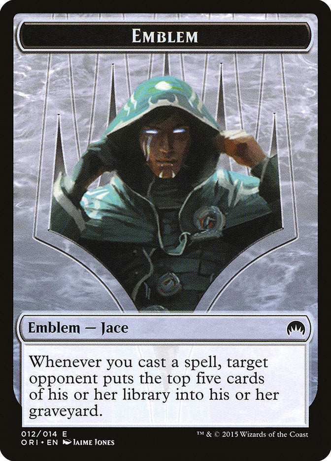 Emblem - Jace, Telepath Unbound [Magic Origins Tokens] | Good Games Adelaide SA