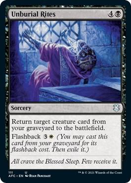 Unburial Rites 111 (Commander: Adventures in the Forgotten Realms)  | Good Games Adelaide SA