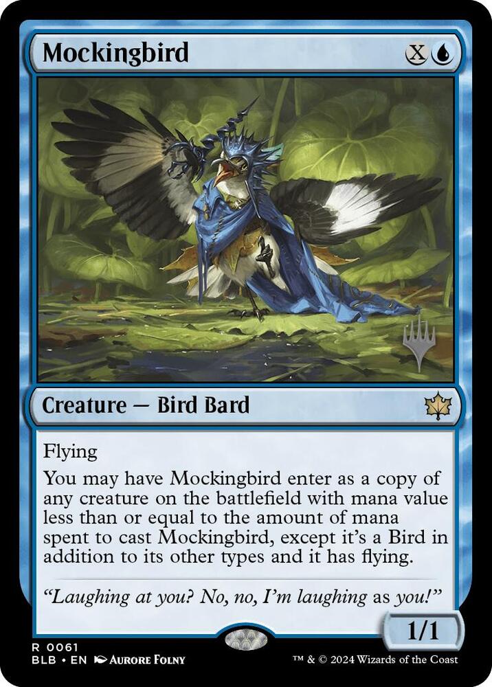 Mockingbird 61 (Promo Pack: Bloomburrow)  - Foil | Good Games Adelaide SA