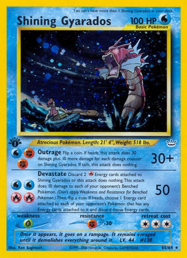 Shining Gyarados 65/64 (Neo Revelation)  - 1st Edition Holofoil | Good Games Adelaide SA