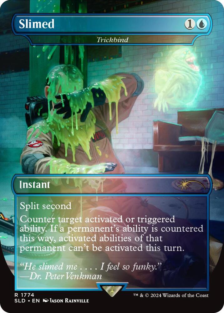 Slimed Trickbind Rainbow Foil 1774 (Secret Lair Drop Series)  - Foil | Good Games Adelaide SA