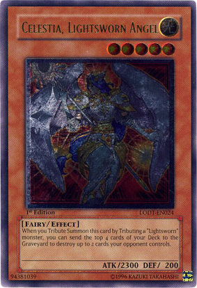 Celestia, Lightsworn Angel [LODT-EN024] Ultimate Rare | Good Games Adelaide SA