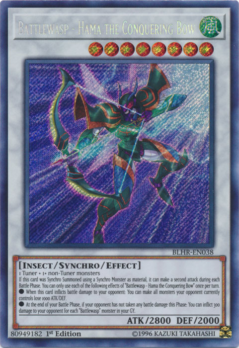 Battlewasp - Hama the Conquering Bow [BLHR-EN038] Secret Rare | Good Games Adelaide SA