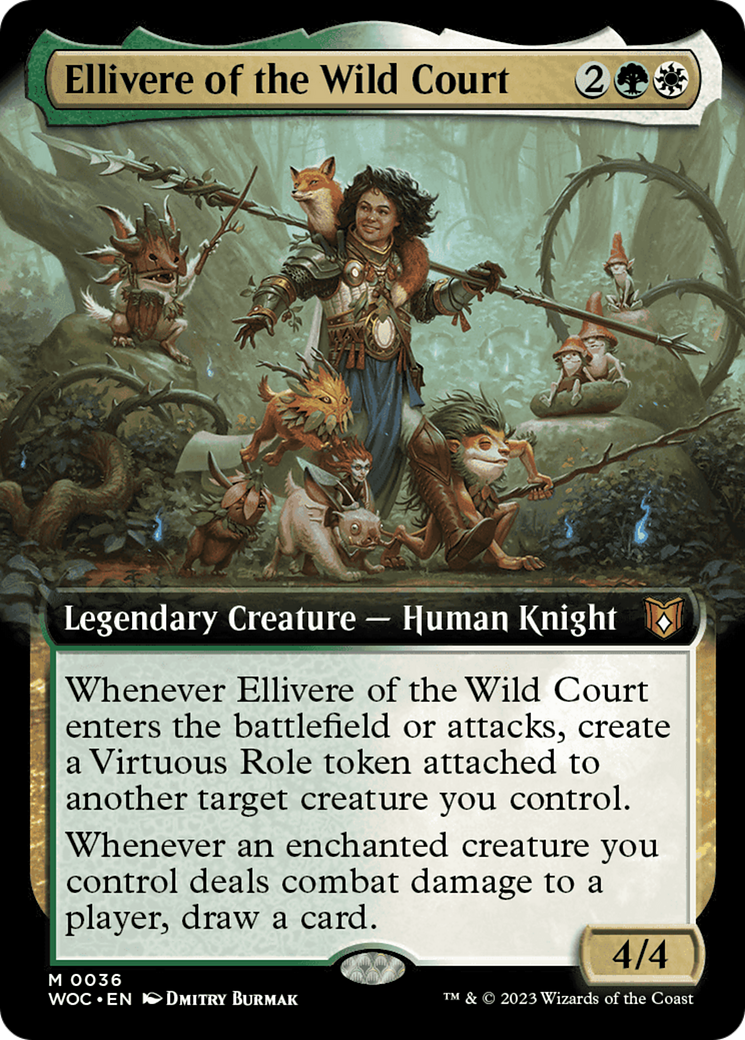 Ellivere of the Wild Court (Extended Art) [Wilds of Eldraine Commander] | Good Games Adelaide SA