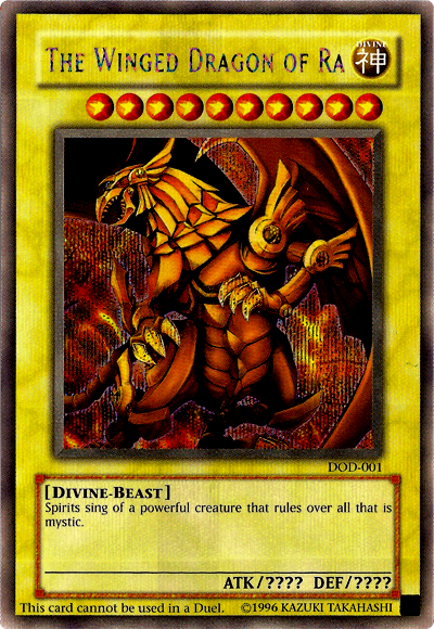 The Winged Dragon of Ra [DOD-001] Prismatic Secret Rare | Good Games Adelaide SA