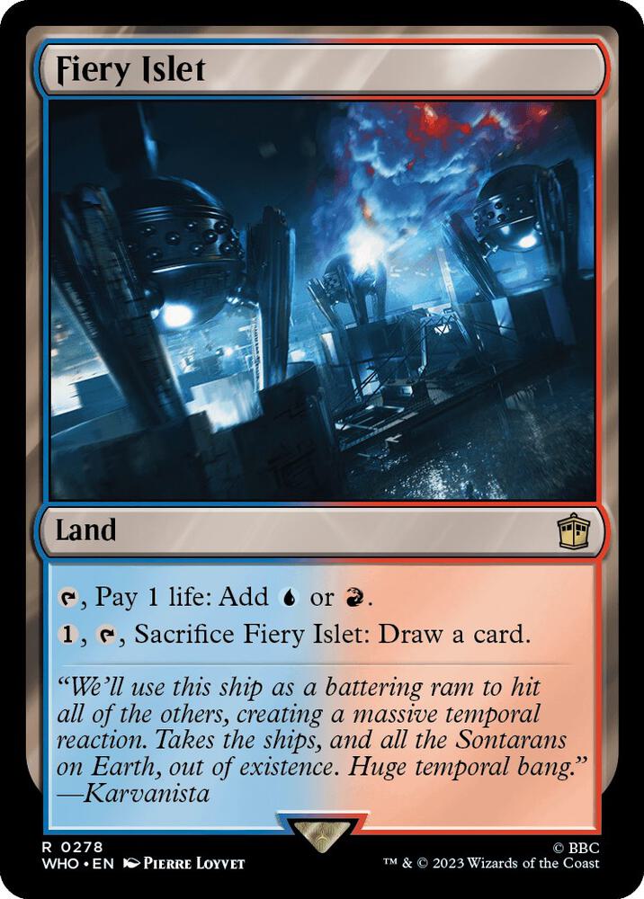 Fiery Islet 278 (Universes Beyond: Doctor Who)  - Foil | Good Games Adelaide SA