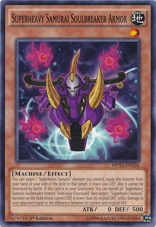 Superheavy Samurai Soulbreaker Armor [MP15-EN136] Common | Good Games Adelaide SA