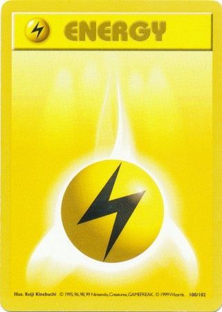 Lightning Energy (100/102) [Base Set Shadowless Unlimited] | Good Games Adelaide SA