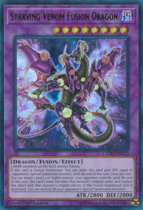 Starving Venom Fusion Dragon [LEDD-ENC25] Ultra Rare | Good Games Adelaide SA