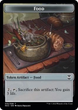 Food Citizen Double Sided Token 35 // 12 (Commander: Streets of New Capenna)  | Good Games Adelaide SA