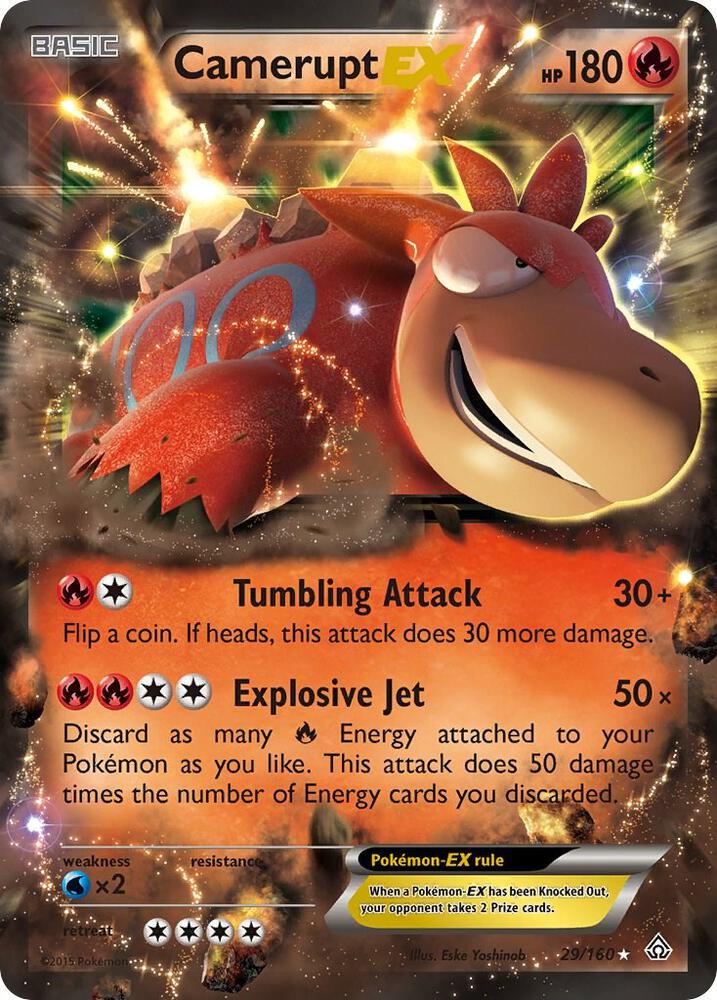 Camerupt EX 29/160 (XY - Primal Clash)  - Holofoil | Good Games Adelaide SA