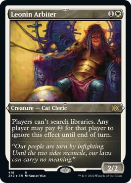 Leonin Arbiter Foil Etched 418 (Double Masters 2022)  - Foil | Good Games Adelaide SA