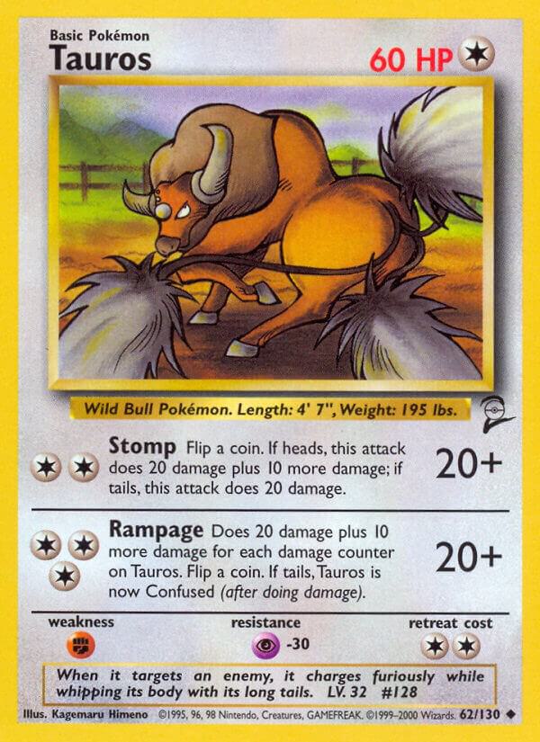 Tauros 062/130 (Base Set 2)  | Good Games Adelaide SA