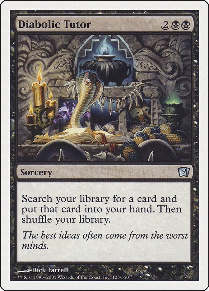 Diabolic Tutor 125 (9th Edition)  | Good Games Adelaide SA