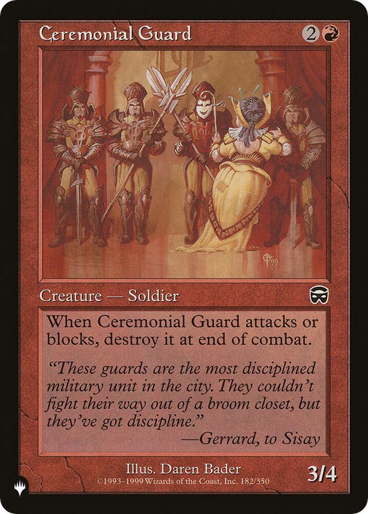 Ceremonial Guard 182/350 (The List Reprints)  | Good Games Adelaide SA