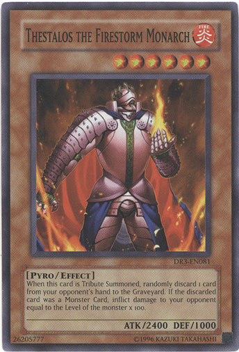 Thestalos the Firestorm Monarch [DR3-EN081] Super Rare | Good Games Adelaide SA