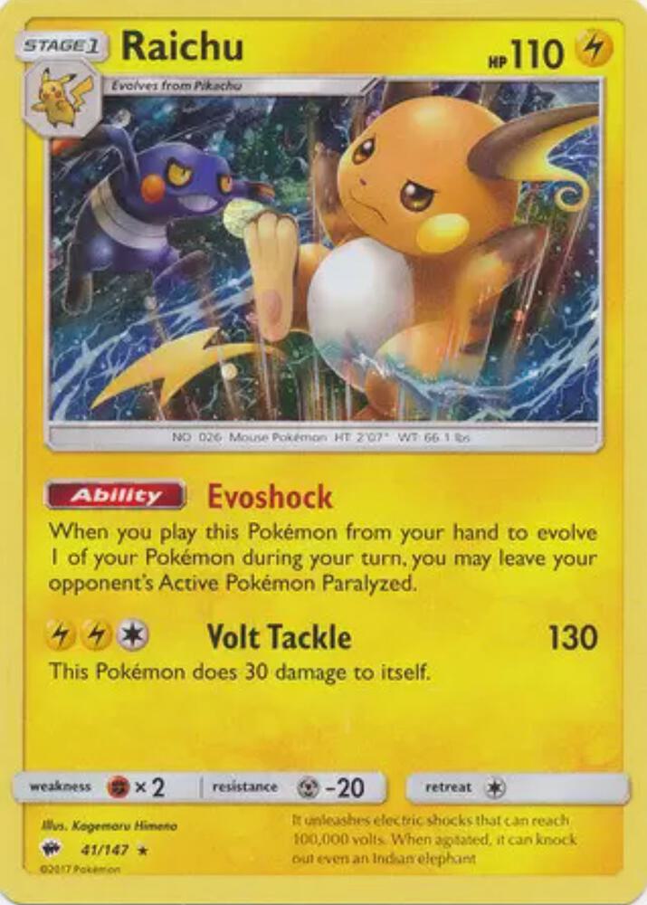 Raichu 41 147 Cosmos Holo 041/147 (Blister Exclusives)  - Holofoil | Good Games Adelaide SA