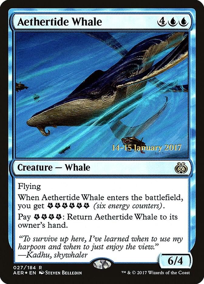 Aethertide Whale 27 (Prerelease Cards)  - PreRelease Foil | Good Games Adelaide SA