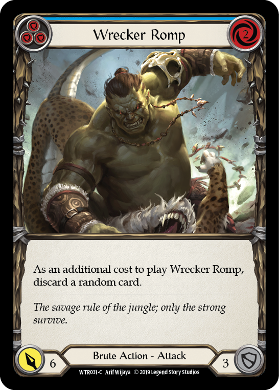 Wrecker Romp (Blue) [WTR031-C] Alpha Print Normal | Good Games Adelaide SA