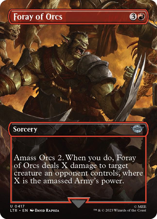 Foray of Orcs 417 (Universes Beyond: The Lord of the Rings: Tales of Middle-earth)  - Borderless | Good Games Adelaide SA