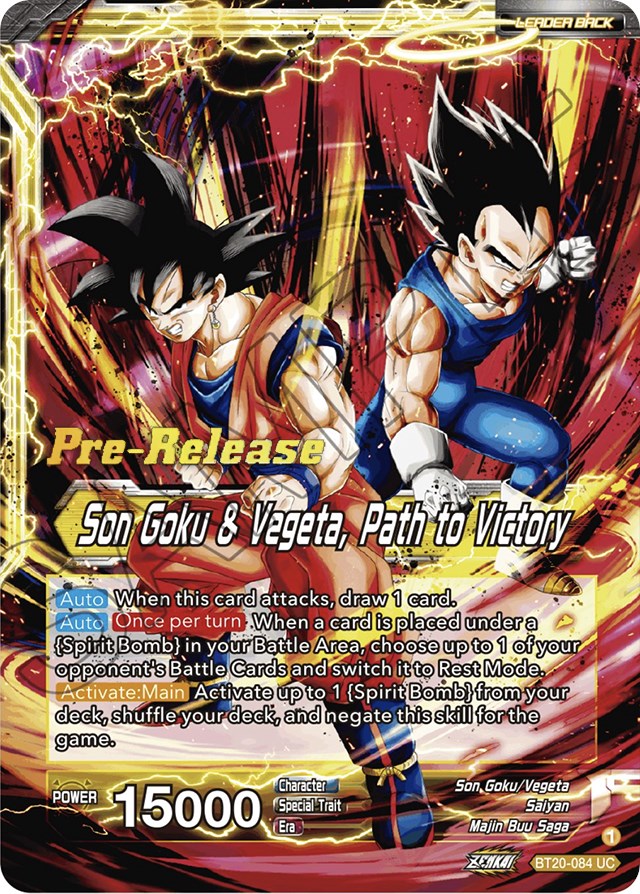 SS Vegito // Son Goku & Vegeta, Path to Victory (BT20-084) [Power Absorbed Prerelease Promos] | Good Games Adelaide SA