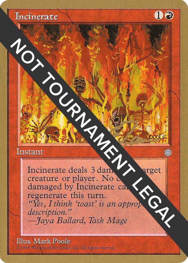 Incinerate 1996 Eric Tam ICE  (World Championship Decks)  | Good Games Adelaide SA