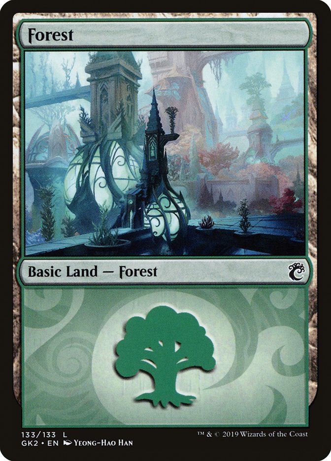 Forest (133) [Ravnica Allegiance Guild Kit] | Good Games Adelaide SA