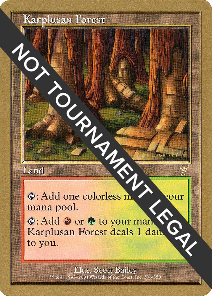 Karplusan Forest 2001 Jan Tomcani 7ED  (World Championship Decks)  | Good Games Adelaide SA