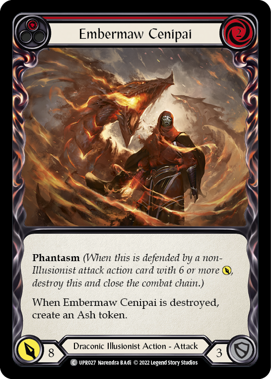 Embermaw Cenipai (Red) [UPR027] (Uprising)  Rainbow Foil | Good Games Adelaide SA