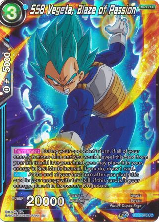 SSB Vegeta, Blaze of Passion (BT10-040) [Rise of the Unison Warrior 2nd Edition] | Good Games Adelaide SA