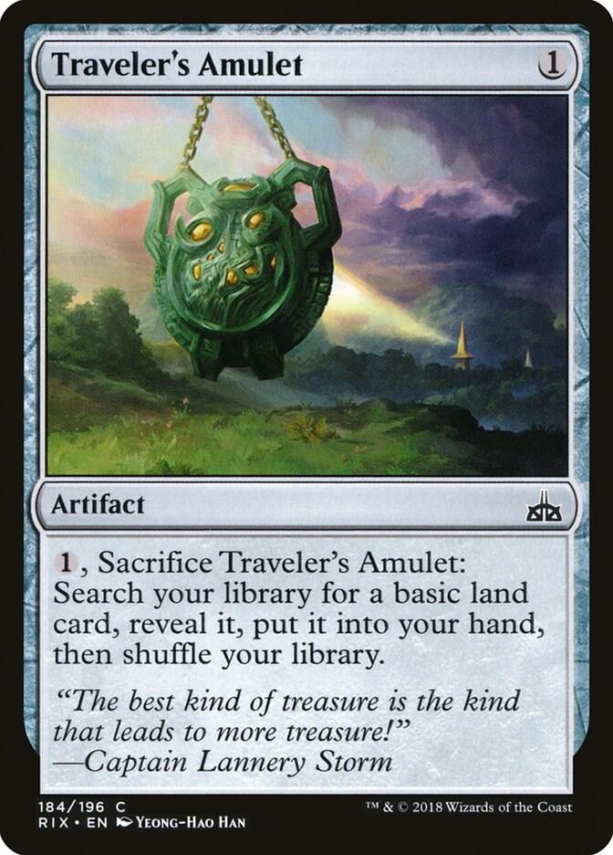 Travelers Amulet 184 (Rivals of Ixalan)  | Good Games Adelaide SA