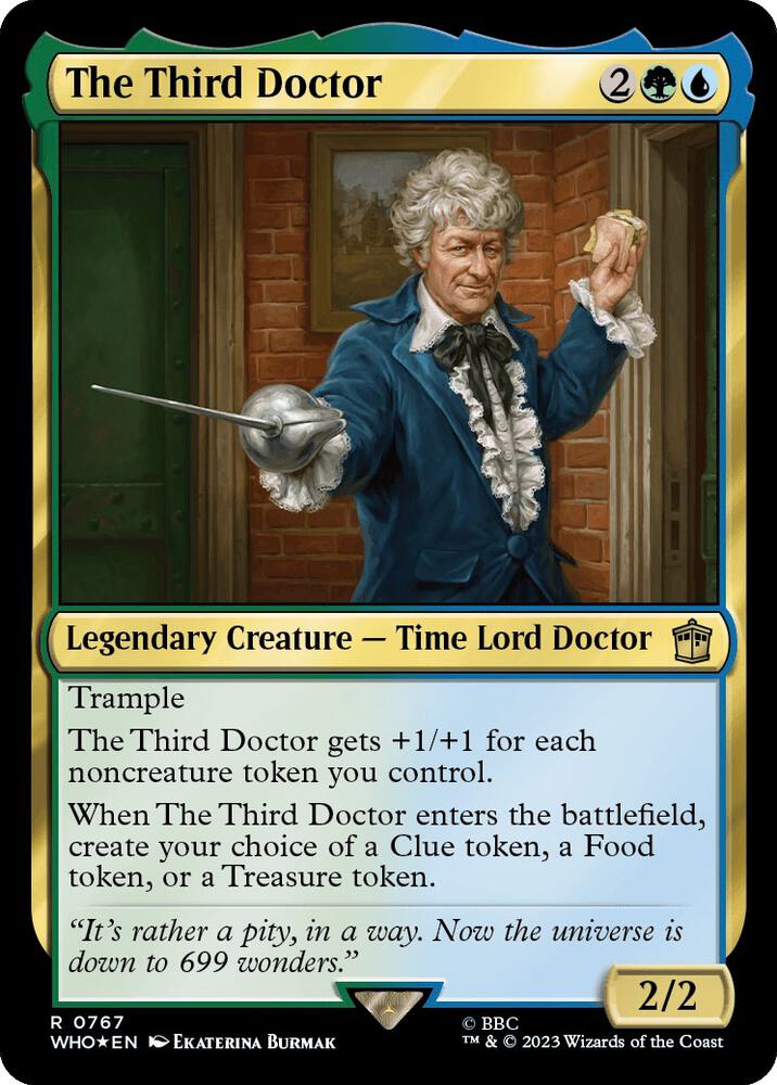 The Third Doctor 767 (Universes Beyond: Doctor Who)  - Foil | Good Games Adelaide SA