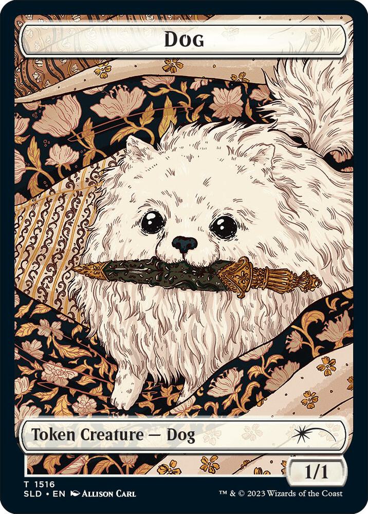 Dog Cat Double Sided Token 1516 // 1517 (Secret Lair Drop Series)  - Foil | Good Games Adelaide SA