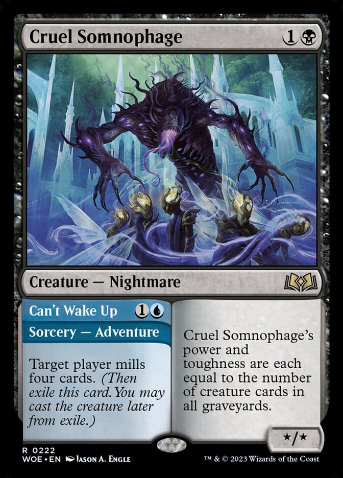 Cruel Somnophage // Can't Wake Up 222 (Wilds of Eldraine)  | Good Games Adelaide SA