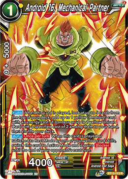 Android 16, Mechanical Partner (Rare) [BT13-113] | Good Games Adelaide SA