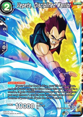 Vegeta, Disciplined Warrior [BT11-054] | Good Games Adelaide SA