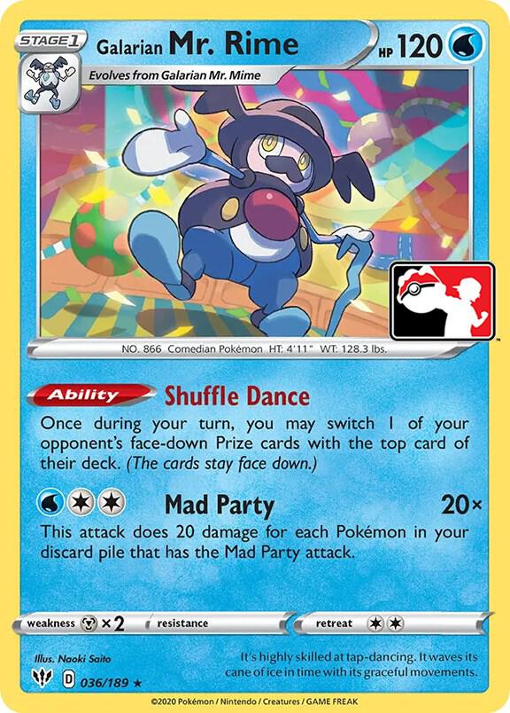 Galarian Mr. Rime Series 1 036/189 (Prize Pack Series Cards)  - Holofoil | Good Games Adelaide SA
